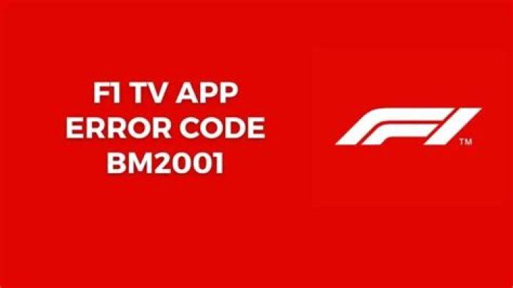 How to fix f1 tv error code bm2101? - SarkariResult