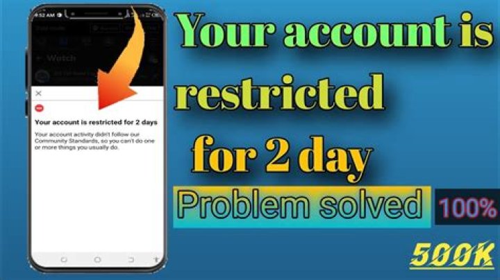 How to Fix / Solve Your Account Is Restricted For 2 Days How To Unblock - SarkariResult