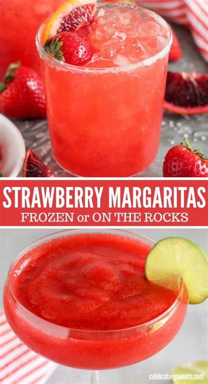 Strawberry Margarita - Celebrating Sweets